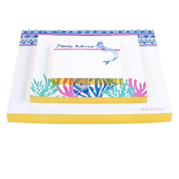 Lilly Pulitzer Other - Lilly Pulitzer Notepad Set of 3 Mermaids Cove Pads